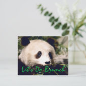 Panda Münching Greens INVITATION ~ EZ2 CUSTOMIZE! Kaart (Staand voorkant)