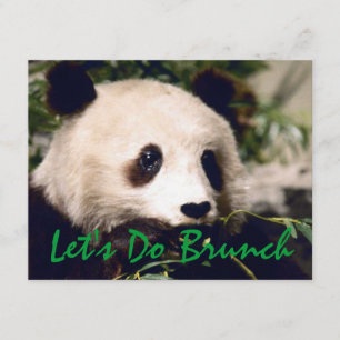 Panda Münching Greens INVITATION ~ EZ2 CUSTOMIZE! Kaart