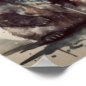 Panda Music Factory Zingende Kunstposter Poster (Hoek)