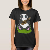 Panda Musician Guitar Music T-shirt (Voorkant)
