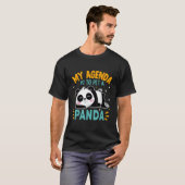 Panda My Agenda Is To Pet A Panda Bear T-shirt (Voorkant volledig)