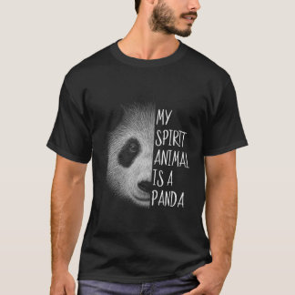 Panda My Spirit Animal Geïnspireerd Pencil Art Pan T-shirt