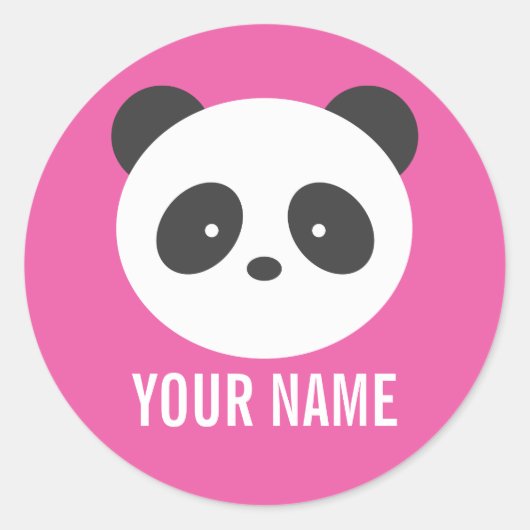 Panda naam stickers (Voorkant)