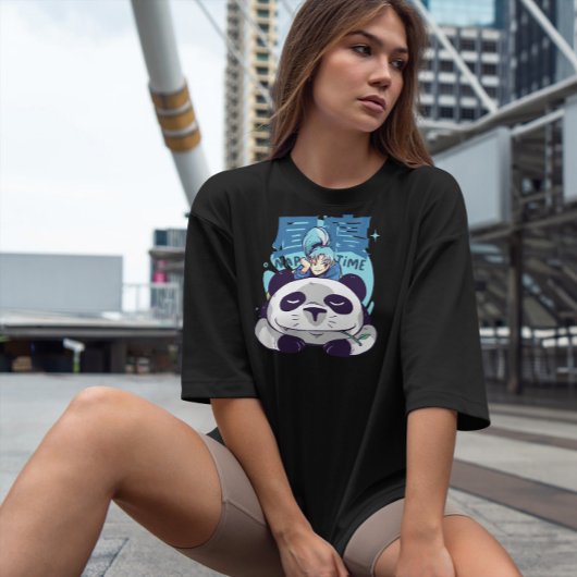 Panda Nap Time Anime T-shirt