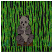 Panda - Natuurlijke Linnen Stof (Close Up)