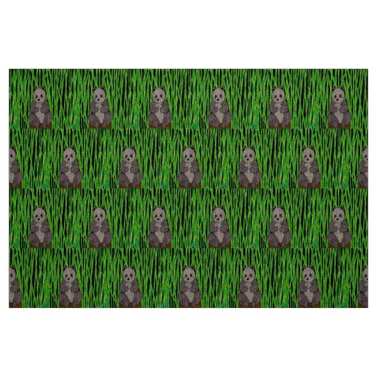 Panda - Natuurlijke Linnen Stof (Fat Quarter)