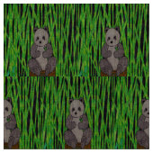 Panda - Natuurlijke Linnen Stof (Swatch)