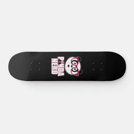 Panda Nerd Girl Persoonlijk Skateboard (Horizontaal)