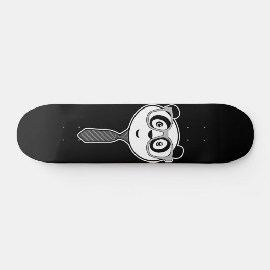 Panda Nerd - Zwart-wit Persoonlijk Skateboard (Horizontaal)
