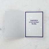 Panda New Baby Folded Greeting Card Kaart (Binnen)