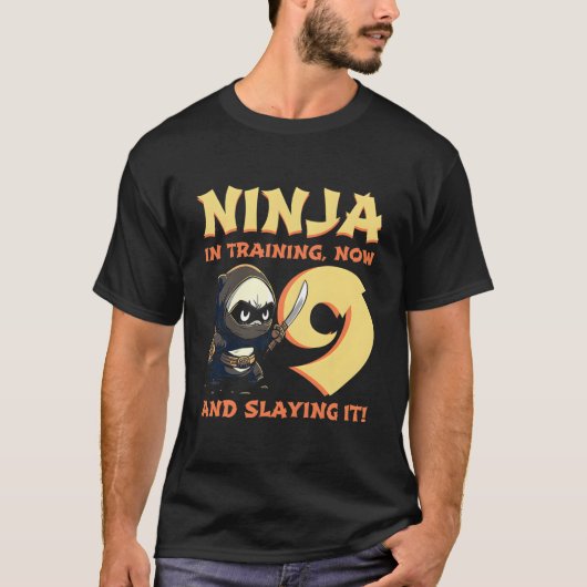 Panda Ninja I'M 9 Nine Ninja 9Nd T-shirt (Voorkant)