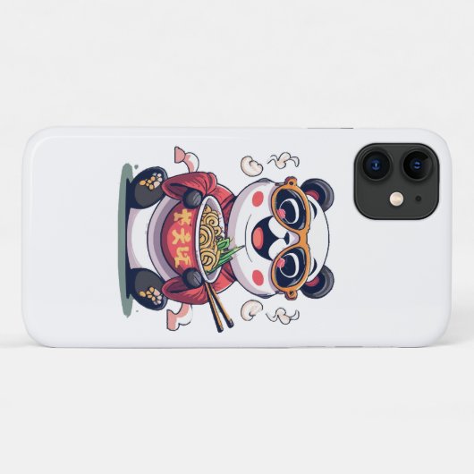 Panda Noedels Case-Mate iPhone Case (Achterkant (horizontaal))