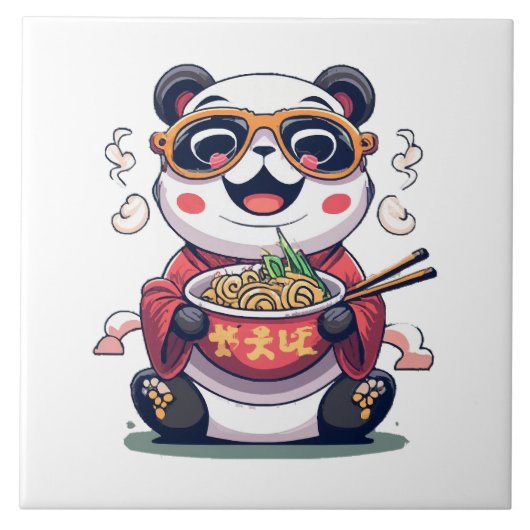 Panda Noedels Tegeltje (Voorkant)
