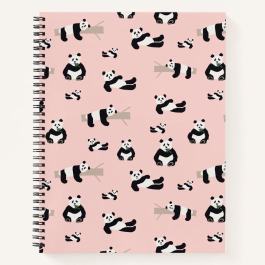 Panda-Notitieboek, 21,6 x 28 cm, spiraalvormig Notitieboek (Voorkant)