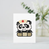 Panda Nurse Briefkaart (Staand voorkant)