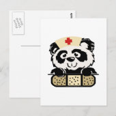 Panda Nurse Briefkaart (Voorkant / Achterkant)