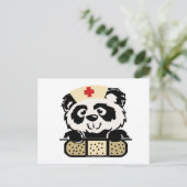 Panda Nurse Briefkaart (Staand voorkant)