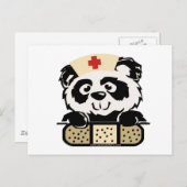 Panda Nurse Briefkaart (Voorkant / Achterkant)