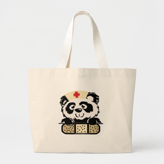 Panda Nurse Grote Tote Bag (Voorkant)