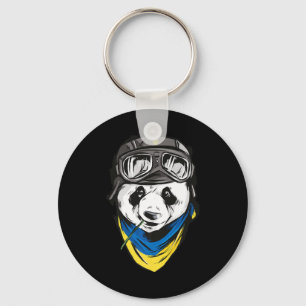 Panda Oekraïnse vlag Oekraïnes oekraïense souvenir Sleutelhanger
