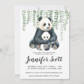 Panda Oerwoud Baby shower (Voorkant)