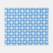 Panda Oerwoud impressies op blauw Fleece Deken (Voorkant (Horizontaal))