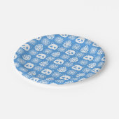 Panda Oerwoud impressies op blauw Papieren Bordje (Gekanteld)