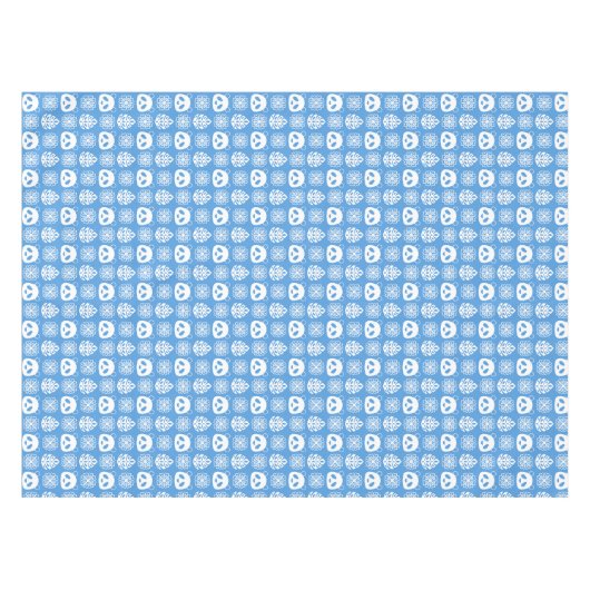 Panda Oerwoud impressies op blauw Tafelkleed (Voorkant (Horizontaal))