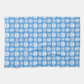 Panda Oerwoud impressies op blauw Theedoek (Horizontaal)