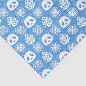 Panda Oerwoud impressies op blauw Tissuepapier (Detail)