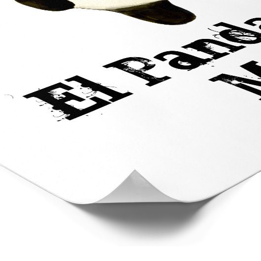 Panda of The Day of The Dead Poster (Hoek)