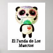 Panda of The Day of The Dead Poster (Voorkant)