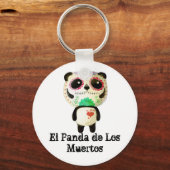 Panda of The Day of The Dead Sleutelhanger (Voorkant)