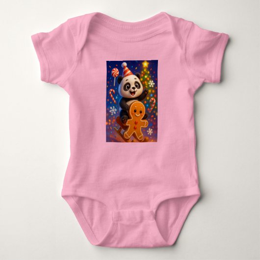 Panda on Sleigh, Author Natasha Us Romper (Voorkant)