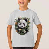 Panda onder de bloesems t-shirt (Voorkant)