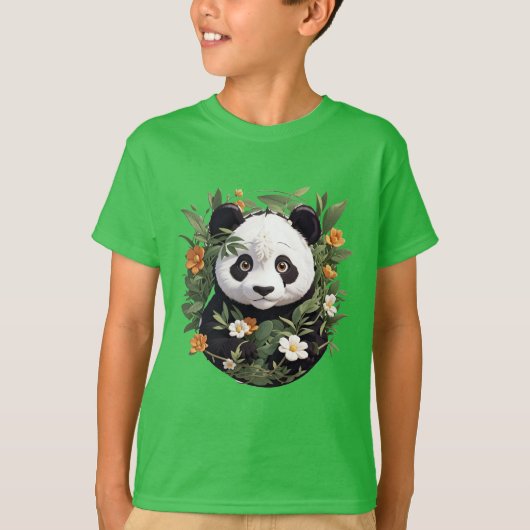 Panda onder de bloesems t-shirt (Voorkant)