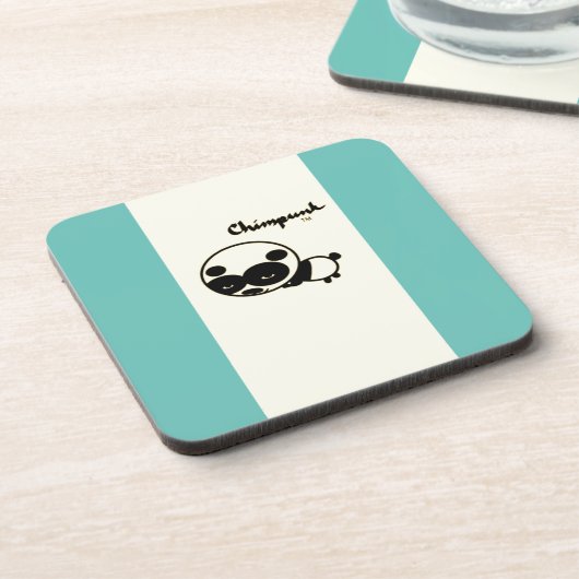 Panda onderzetter van harde kunststof (Linkerzijde)