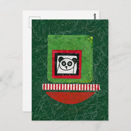 Panda onvoorbereid Briefkaart (Voorkant / Achterkant)
