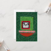 Panda onvoorbereid Wenskaart Kaart (Voorkant / Achterkant in situ)