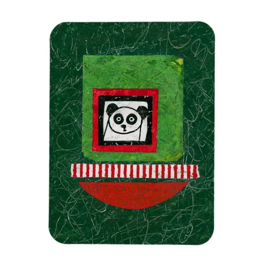 Panda Onvoorbereide Koelkastmagneet Magneet (Verticaal)