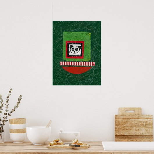 Panda Onvoorbereide Posters Muurkunst (Keuken)
