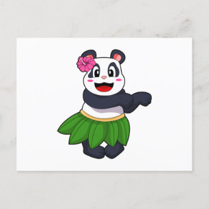 Panda op Ballet Dance Briefkaart