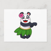 Panda op Ballet Dance Briefkaart (Voorkant)