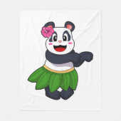Panda op Ballet Dance Fleece Deken (Voorkant)