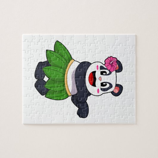 Panda op Ballet Dance Legpuzzel (Horizontaal)