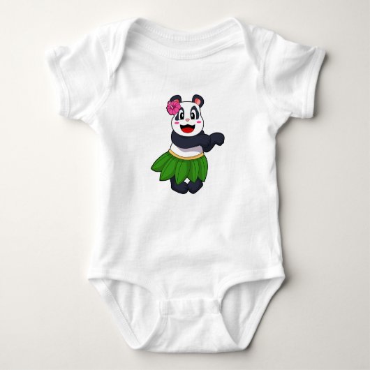 Panda op Ballet Dance Romper (Voorkant)