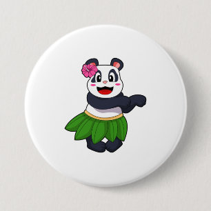 Panda op Ballet Dance Ronde Button 7,6 Cm