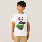 Panda op Ballet Dance T-shirt (Voorkant volledig)