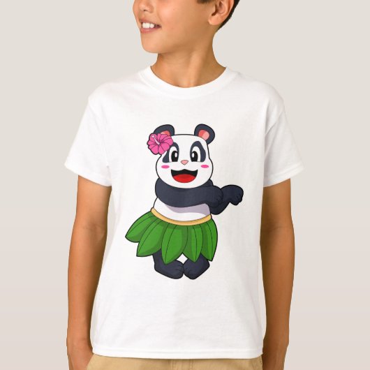 Panda op Ballet Dance T-shirt (Voorkant)