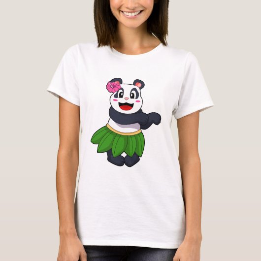 Panda op Ballet Dance T-shirt (Voorkant)